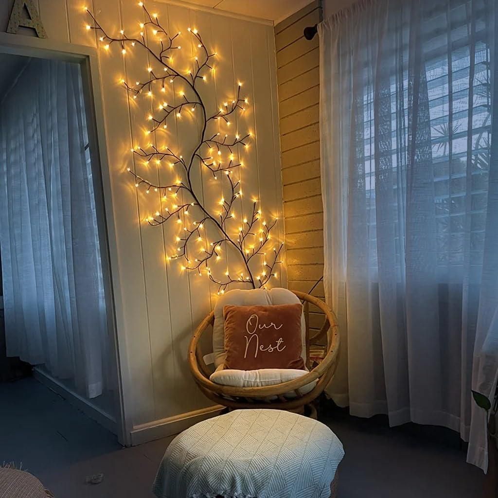 LED Tree Branch Light – Flexible Fairy Lights for Vases, Wall, and Table Decor