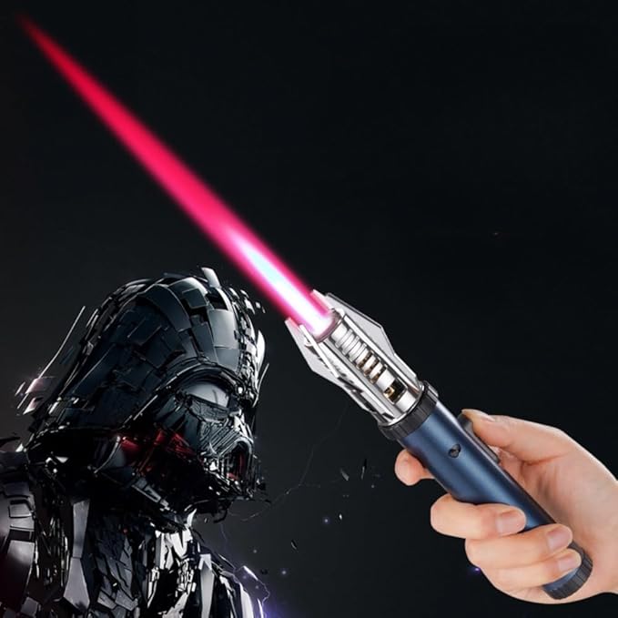 Mini Lightsaber Lighter – Windproof Flame Torch in Metal Body for Gifting & Use