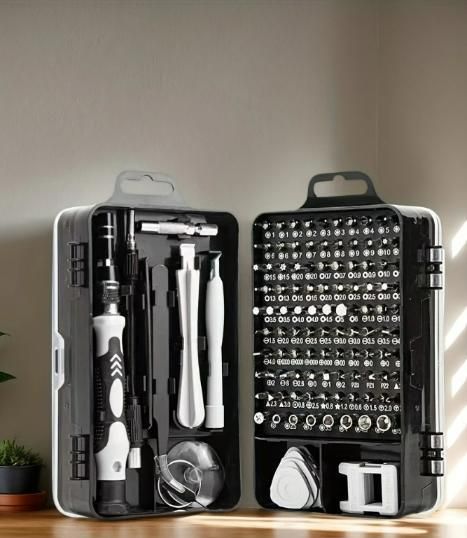 All-in-One 115-Piece Screwdriver Set – Portable Repair Kit for DIY, Electronics, and Household Use