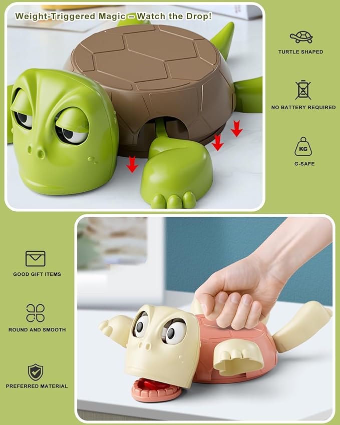 Turtle Coasters – Funny 3D Cup Holder Set for Home, Office & Car