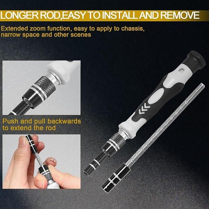 All-in-One 115-Piece Screwdriver Set – Portable Repair Kit for DIY, Electronics, and Household Use
