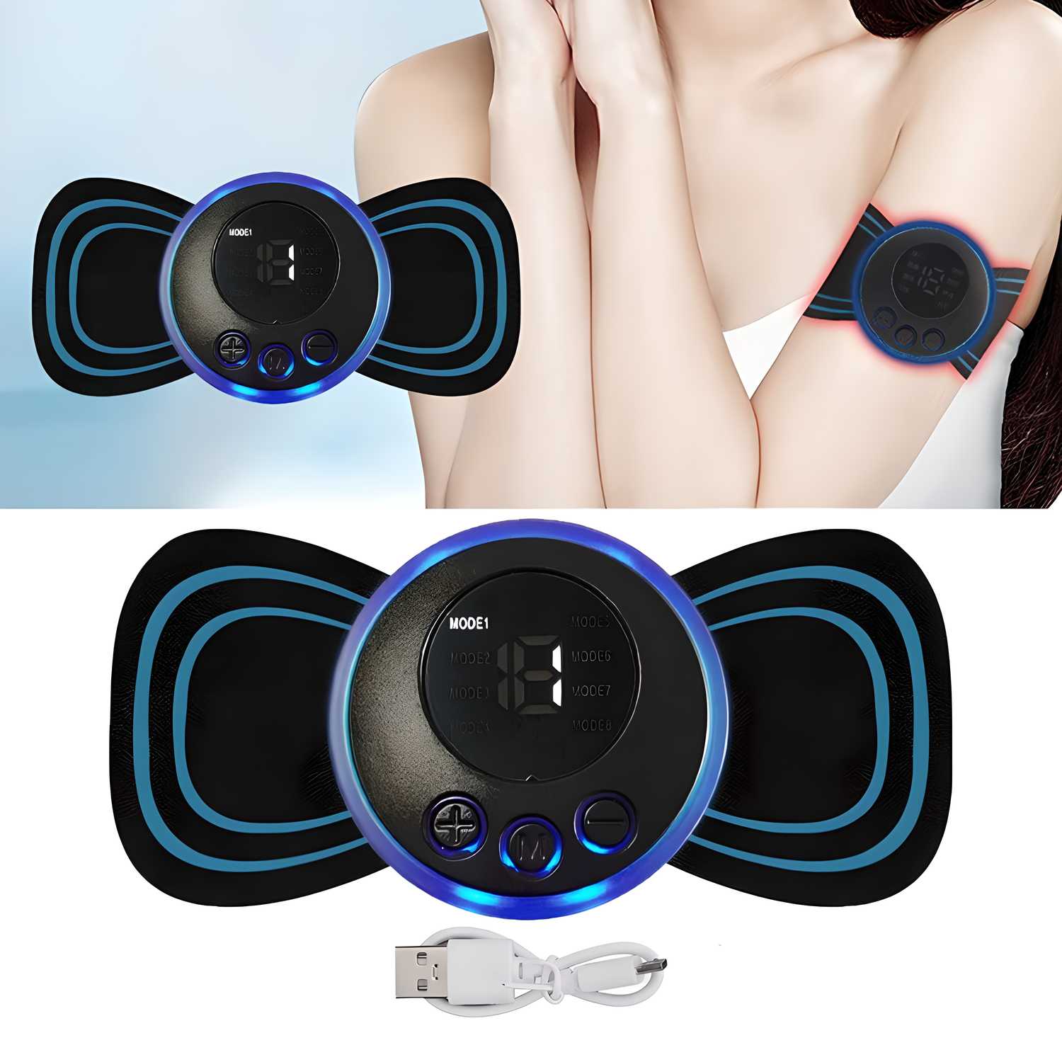 Mini Massager with 8 Modes & 19 Intensity Levels