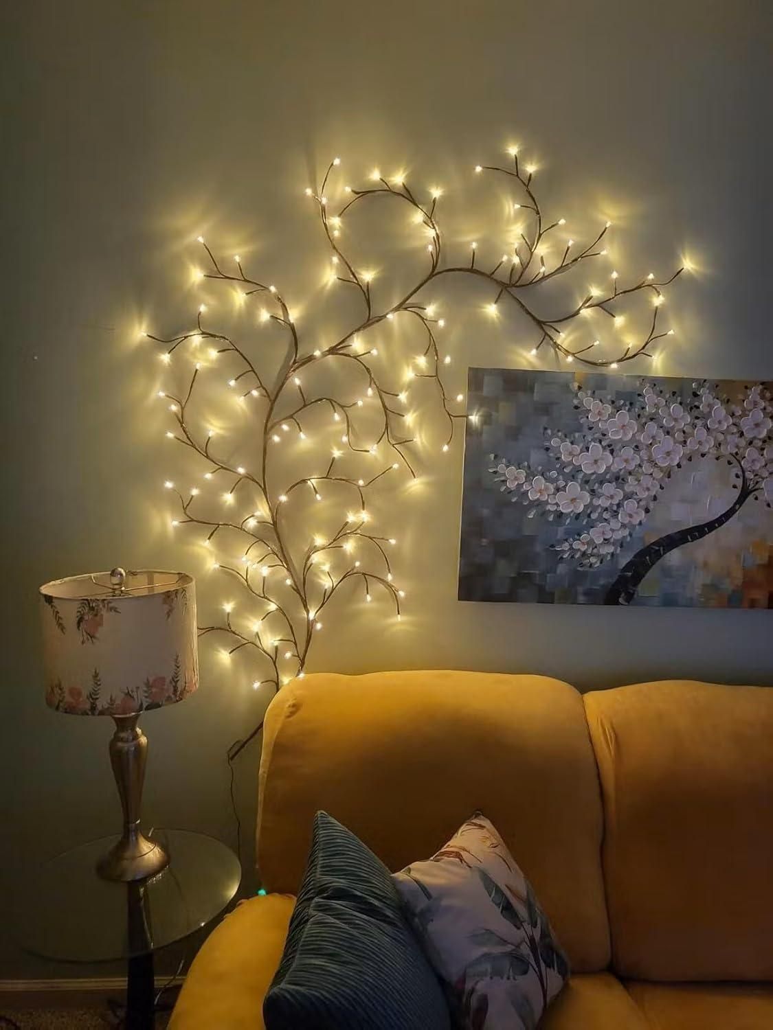 LED Tree Branch Light – Flexible Fairy Lights for Vases, Wall, and Table Decor