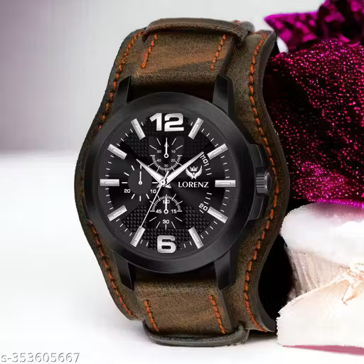 Lorenz Two-in-one detachable bracelet strap watch for Men | Watch for Boys (Brown) | MK-4027R
