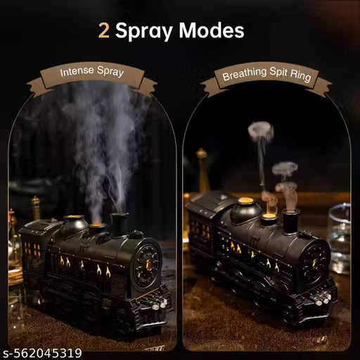 Aroma Diffuser for Essential Oils 300ml Train Diffuser with Train Styling, Flame