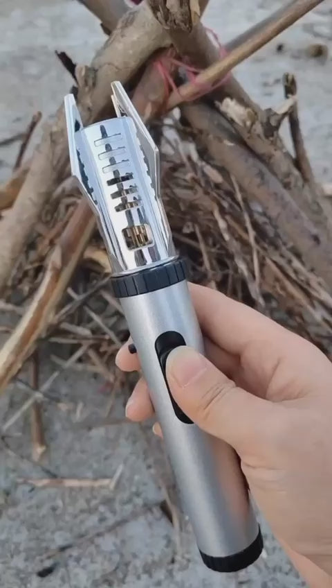 Mini Lightsaber Lighter – Windproof Flame Torch in Metal Body for Gifting & Use