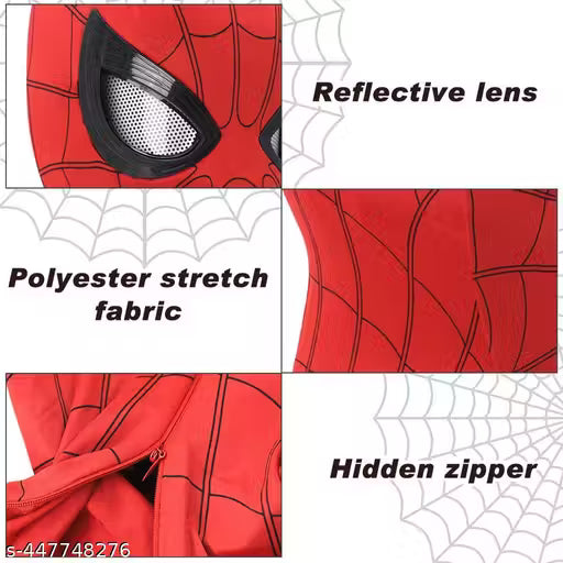 3D Spider Man Mask with Moving Eyes Jaw Motion Activated Blinking Eyelid Spider Man Cosplay Mask