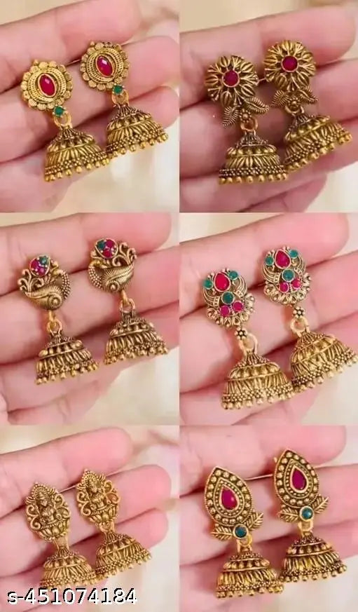 Amazing Earrings Set of 6 – Trendy & Elegant Styles for Girls & Women