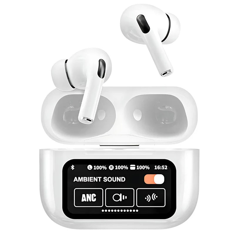 Smart Wireless Earbuds with LCD Touch Screen