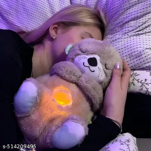 Breathing Teddy Bear with Soothing Music, Comfort Plush