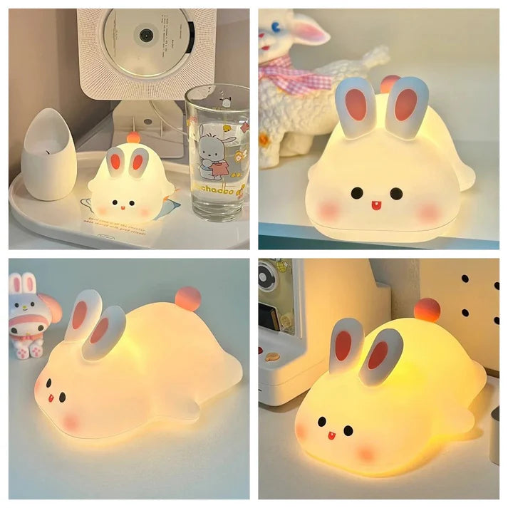 Touch-Control Bunny LED Night Light – Safe & Cute