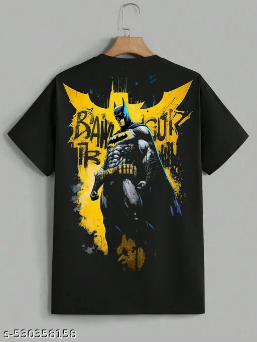 Men's Batman T-Shirt – 100% Cotton DC Comics Graphic Tee | Trending Casual Wear