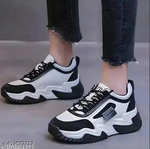 Oxyviz Synthetic Lace-Up Sneaker Shoes for Womens/Girls | Comfortable & Lightweight | Casual Sneakers