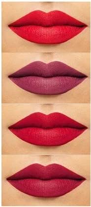 Sajuma Beauty new velvet long lasting waterproof non transfer liquid matte lipstick set of 4 combo pack