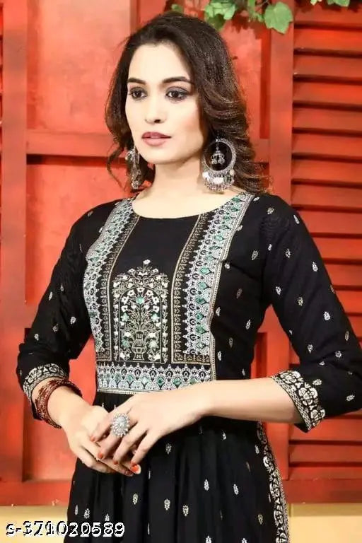 Women’s Straight Printed Kurti – Soft Rayon, Daily & Office Wear