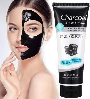 CHARCOAL MASK CREAM for Women | Helps in Removing Blackheads and Whiteheads, Deep Cleansing, Purifying Peel Off Mask Cream