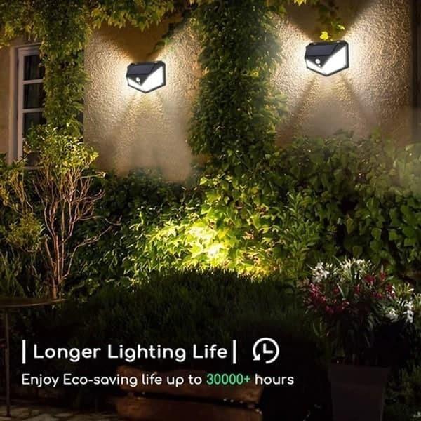 Solar Lights – Bright Solar Wireless Security Motion Sensor Light (100 LED)