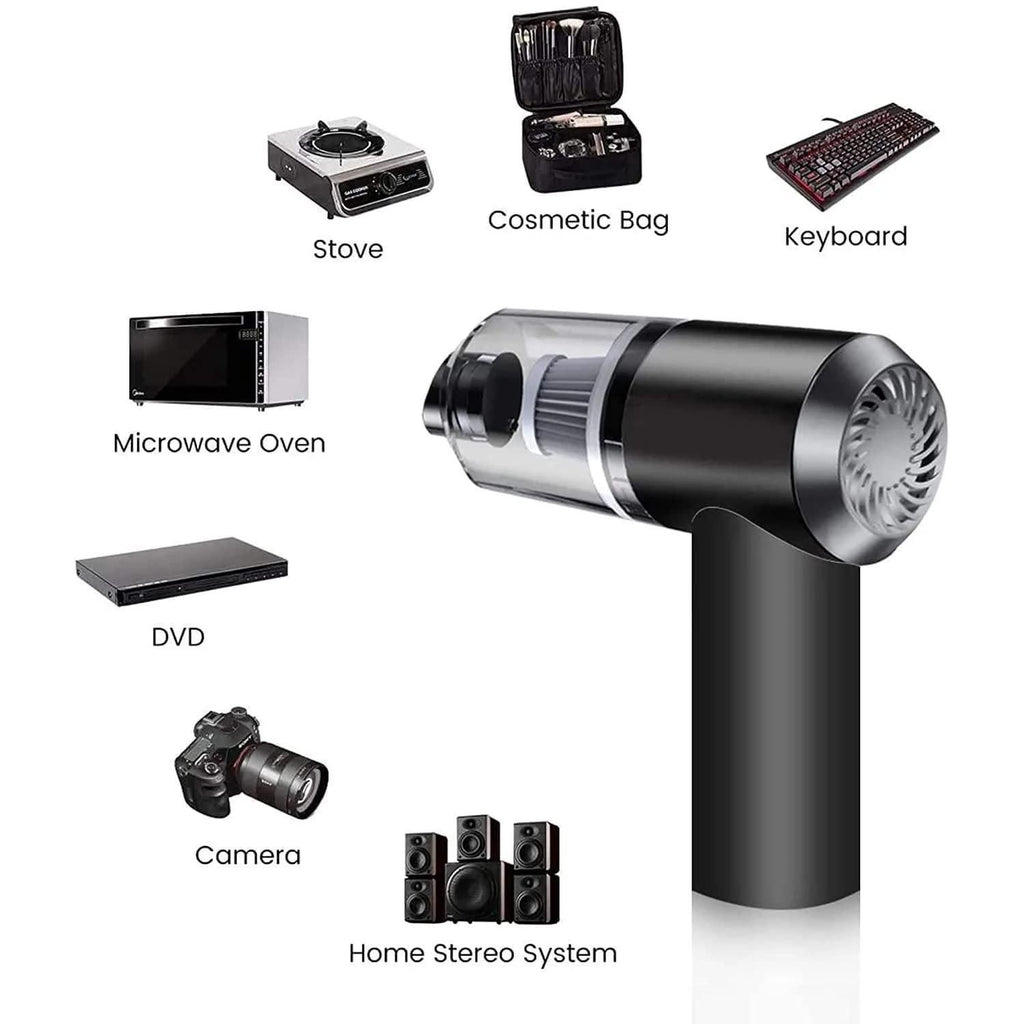 Wireless Air Duster & Vacuum – BD Portable 2-in-1 Cleaner for PC, Car & Desk