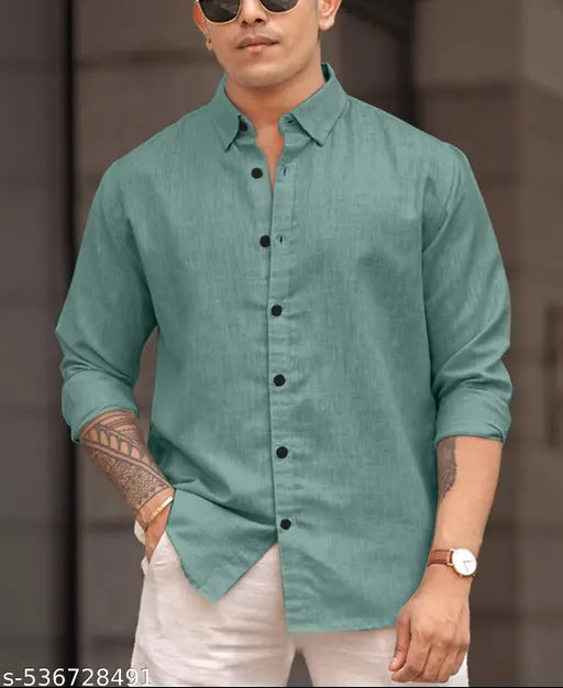 Pure Linen Full Sleeve Shirt