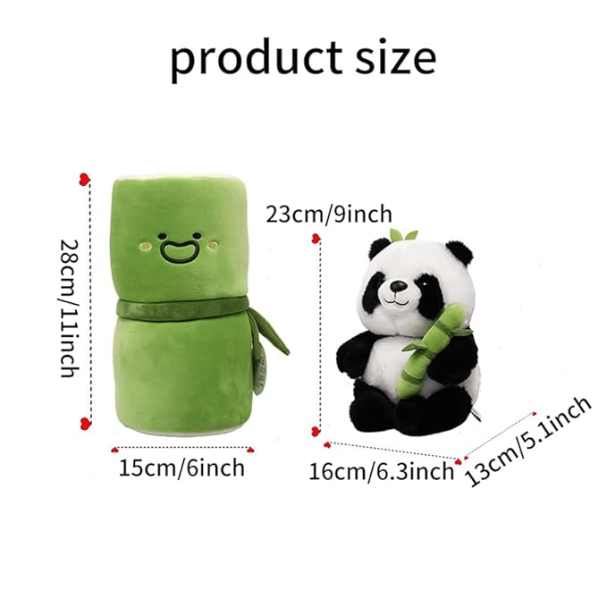 Bamboo Panda Soft Toy – Cute & Cuddly Plush Teddy Bear for Kids and Gifts
