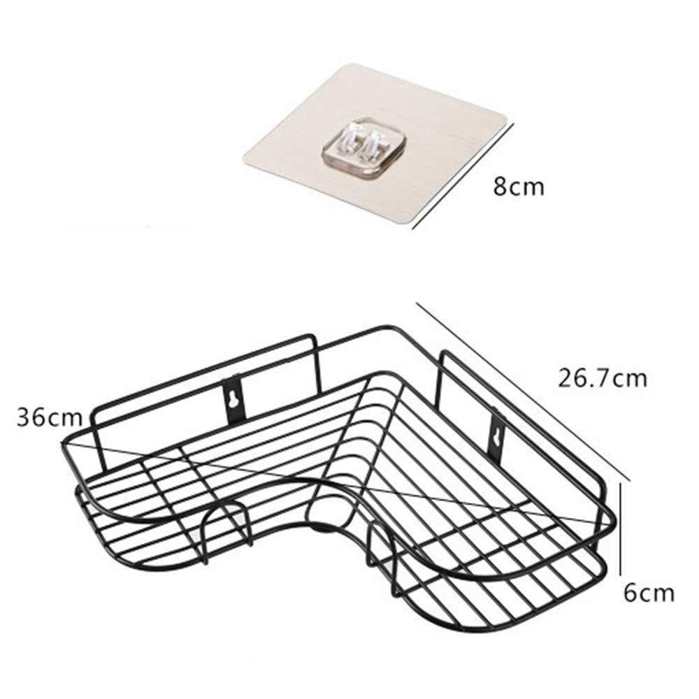 Kitchen Organizer Corner Shelf - Wall Mount Stainless Steel Storage Rack ( Pack of 1 )