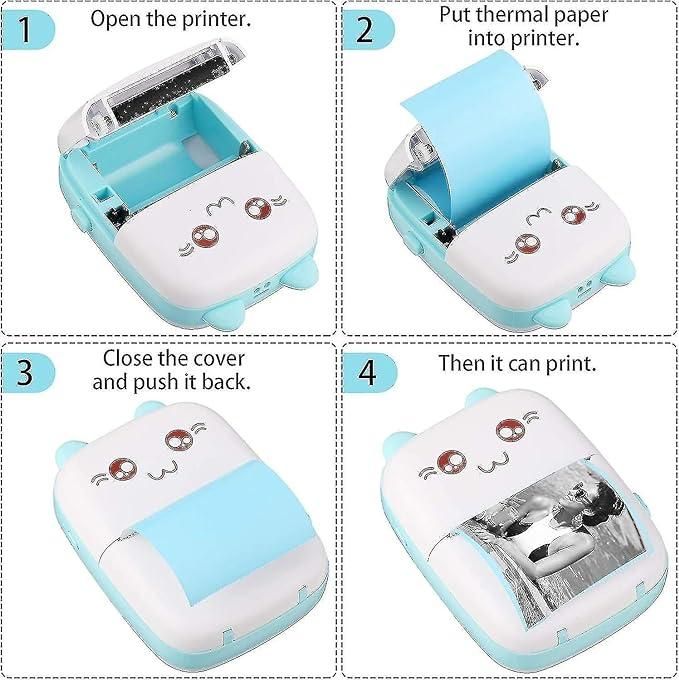 Mini Pocket Thermal Printer – Inkless Bluetooth Printer for Mobile Phones & Journals