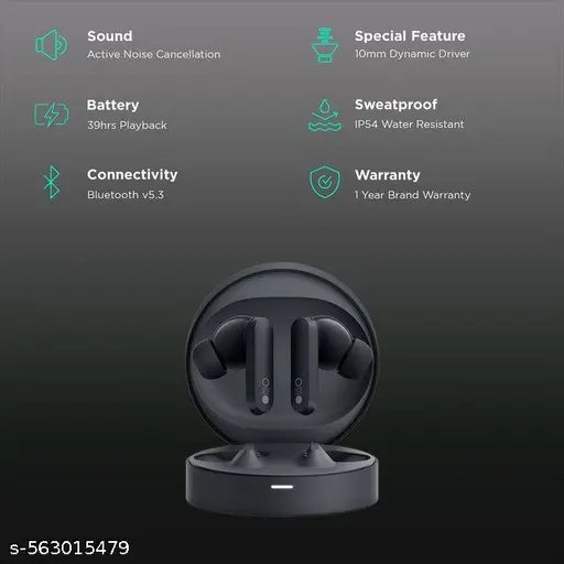 CMF by Nothing Buds Pro – Wireless Earbuds with Noise Cancelling & 39H Battery (Dark Gray, In-Ear)