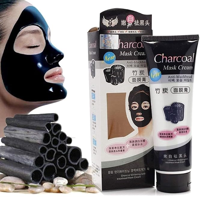 CHARCOAL MASK CREAM for Women | Helps in Removing Blackheads and Whiteheads, Deep Cleansing, Purifying Peel Off Mask Cream
