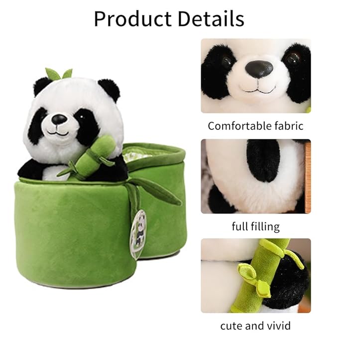 Bamboo Panda Soft Toy – Cute & Cuddly Plush Teddy Bear for Kids and Gifts