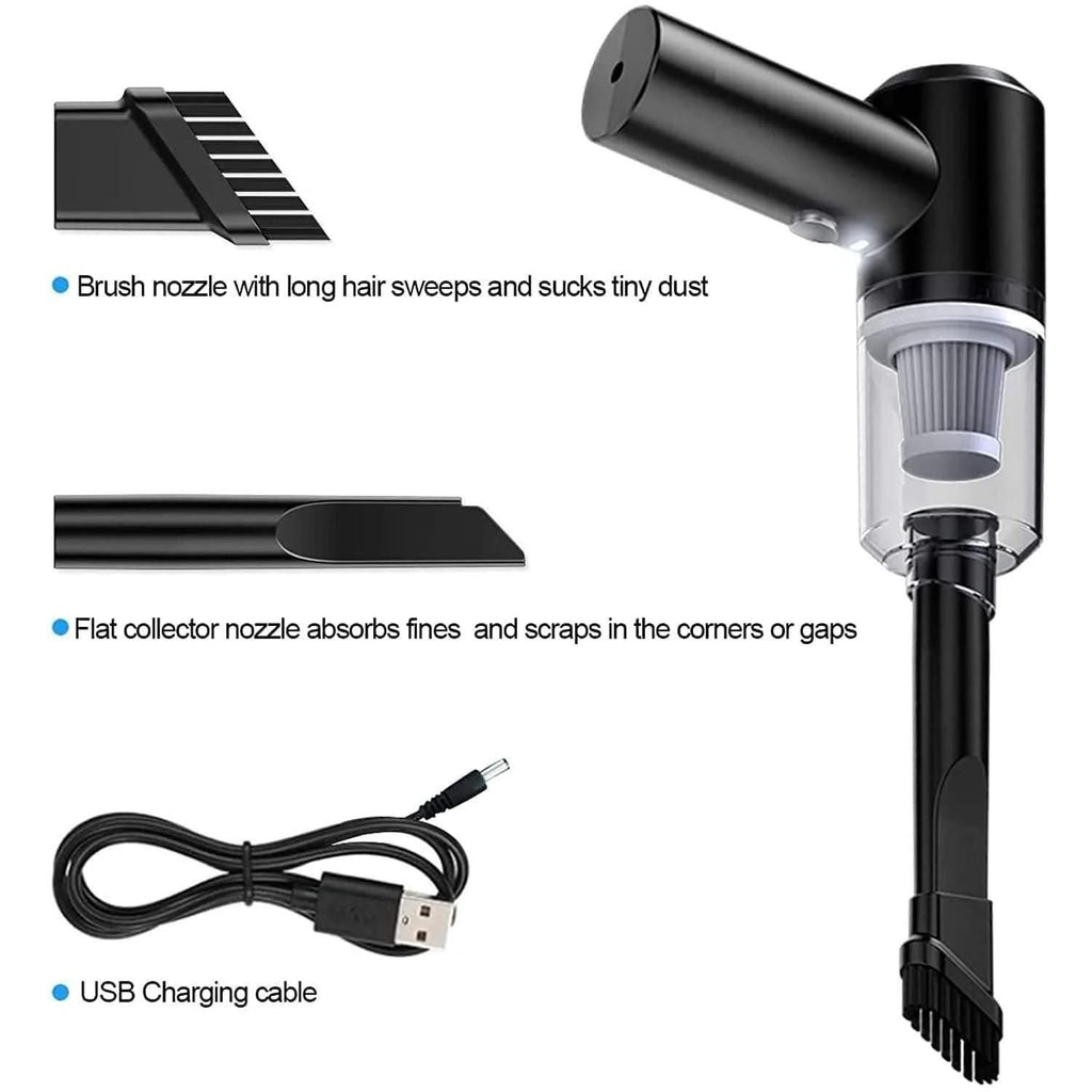 Wireless Air Duster & Vacuum – BD Portable 2-in-1 Cleaner for PC, Car & Desk