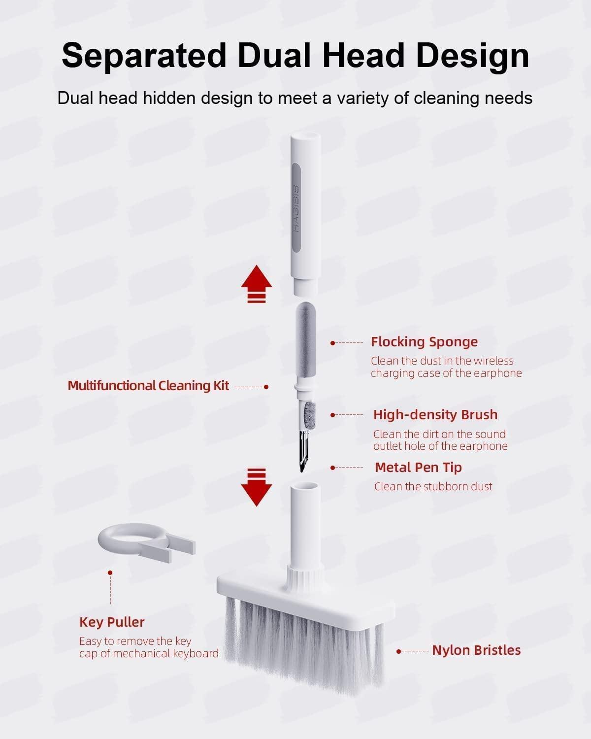 Keyboard Cleaning Brush Kit – 5-in-1 Multifunctional Cleaner for Laptop, Earbuds & Electronics