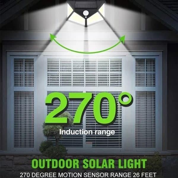Solar Lights – Bright Solar Wireless Security Motion Sensor Light (100 LED)