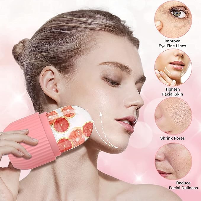 Jade Roller & Gua Sha Set with Ice Face Roller – 100% Natural Stone Facial Massager for Skin, Eyes, Neck & Body – Reusable Beauty Tool for Women & Men