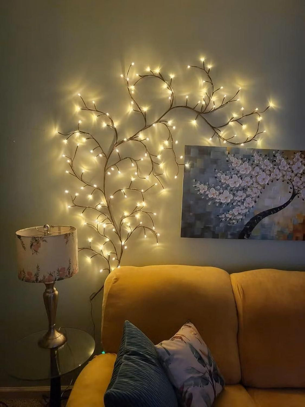LED Tree Branch Light – Flexible Fairy Lights for Vases, Wall, and Table Decor