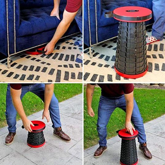 Leo Upgraded Folding Stool – Lightweight, Portable & Adjustable Travel Chair