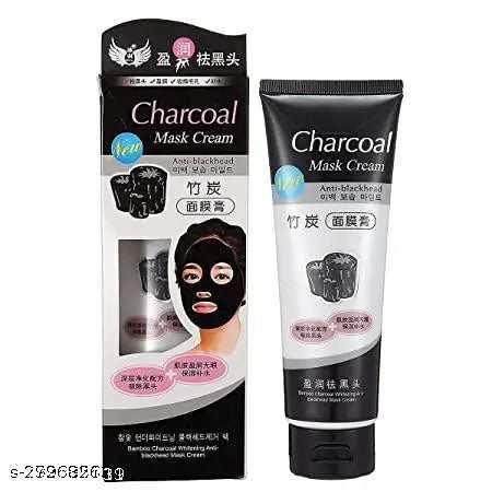 CHARCOAL MASK CREAM for Women | Helps in Removing Blackheads and Whiteheads, Deep Cleansing, Purifying Peel Off Mask Cream
