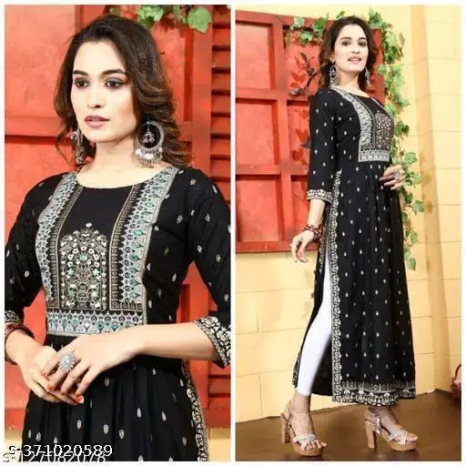 Women’s Straight Printed Kurti – Soft Rayon, Daily & Office Wear