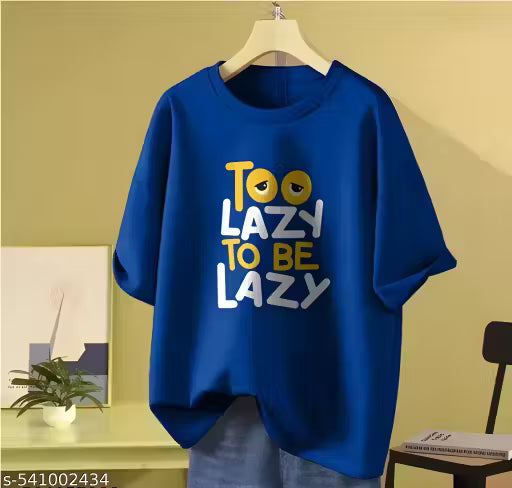 Trendy Girls Black Oversized T-Shirt – Loose Fit Streetwear Tee for Casual & Daily Wear