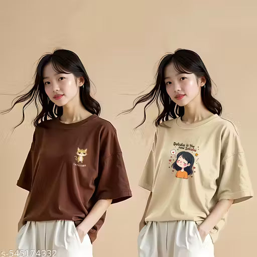 Women Multicolor Printed T-shirt