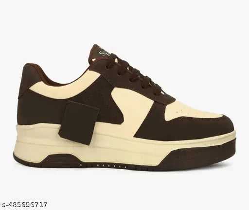Xybo Brown Casual Sports Sneakers for Women & Girls | Stylish, Lightweight, Comfortable Running & Walking Shoes