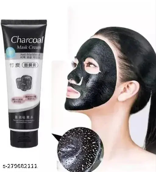 CHARCOAL MASK CREAM for Women | Helps in Removing Blackheads and Whiteheads, Deep Cleansing, Purifying Peel Off Mask Cream