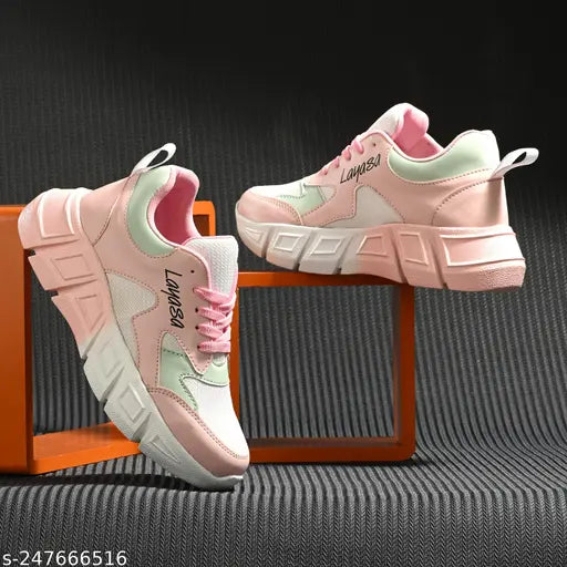 Layasa New Women's Stylish Casual Sports Sneakers | Walking Sneakers Shoes | Partywear Sneakers | Running Sneakers For Women's and Girl
