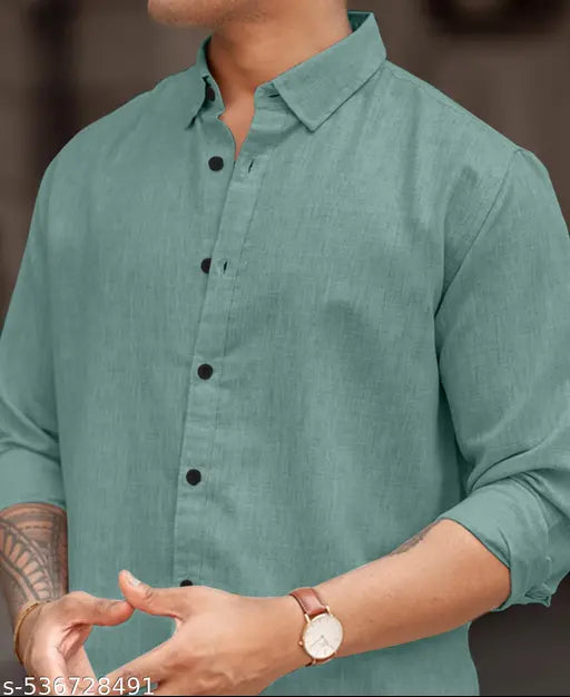 Pure Linen Full Sleeve Shirt