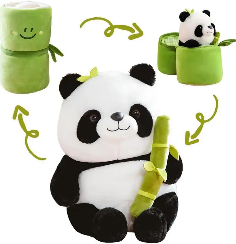 Bamboo Panda Soft Toy – Cute & Cuddly Plush Teddy Bear for Kids and Gifts