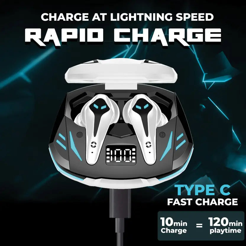 Hoppup XO3 Gaming Earbuds – True Wireless Bluetooth Headset (White)