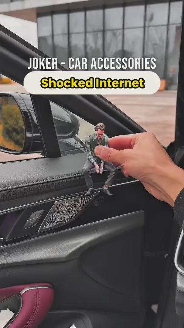 Joker Dashboard Decoration – Cool Comic Character Toy for Car Interior