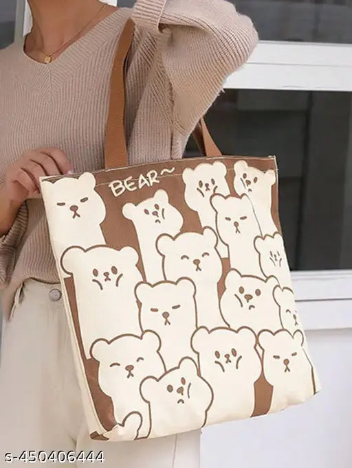 Fancy Printed Shoulder Tote Bag for Women | Stylish Handbag for Shopping & Daily Use | Trendy Printed Carry Bag
