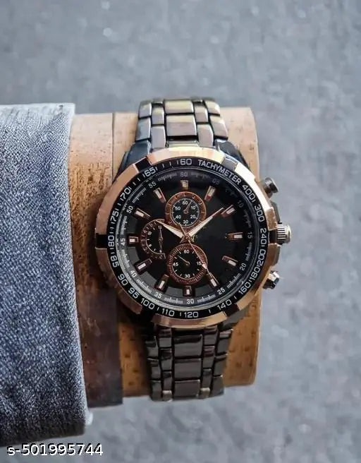 Classy Men’s Analog Watch – Elegant Timepiece with Gift Box
