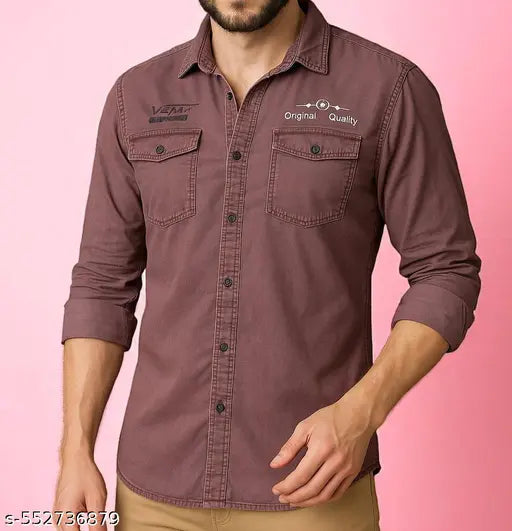 RFD Cotton Denim Shirt for Men – Stylish & Comfortable Casual Wear