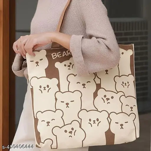 Fancy Printed Shoulder Tote Bag for Women | Stylish Handbag for Shopping & Daily Use | Trendy Printed Carry Bag